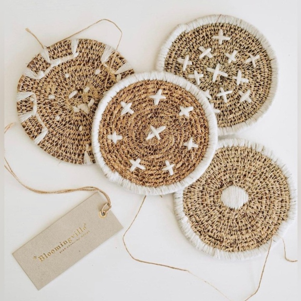 BLOOMINGVILLE woven coasters